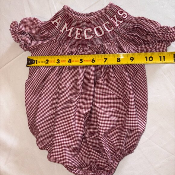 Baby Girl Smocked South Carolina Gamecocks USC Forever to Thee Bubble Size 3M - Picture 11 of 11